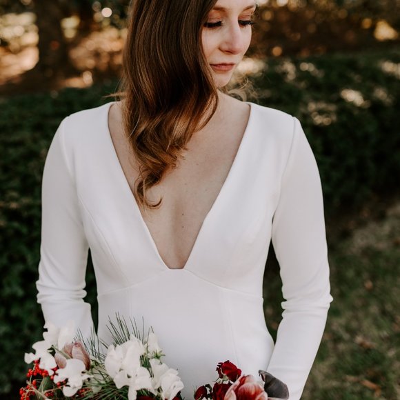 BHLDN Jenny Yoo Karina Wedding Gown Size 4 - Picture 6 of 13